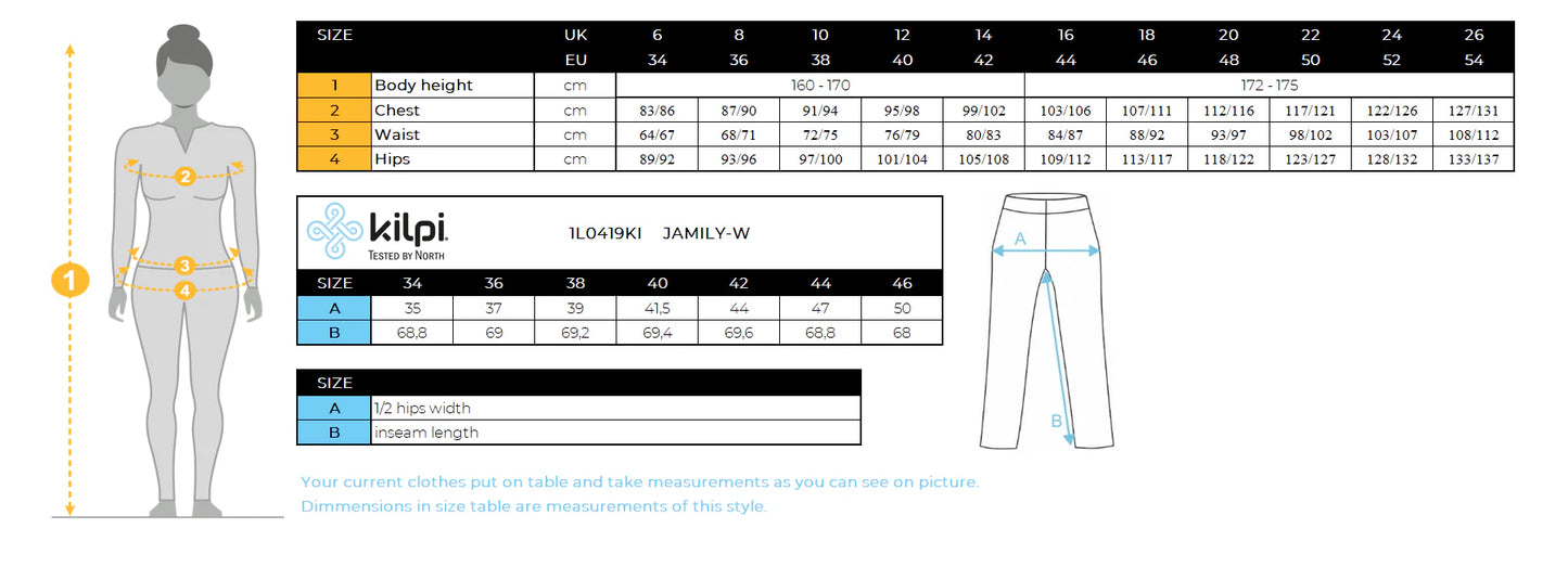 Kilpi JAMILY-W knöchellange Leggings