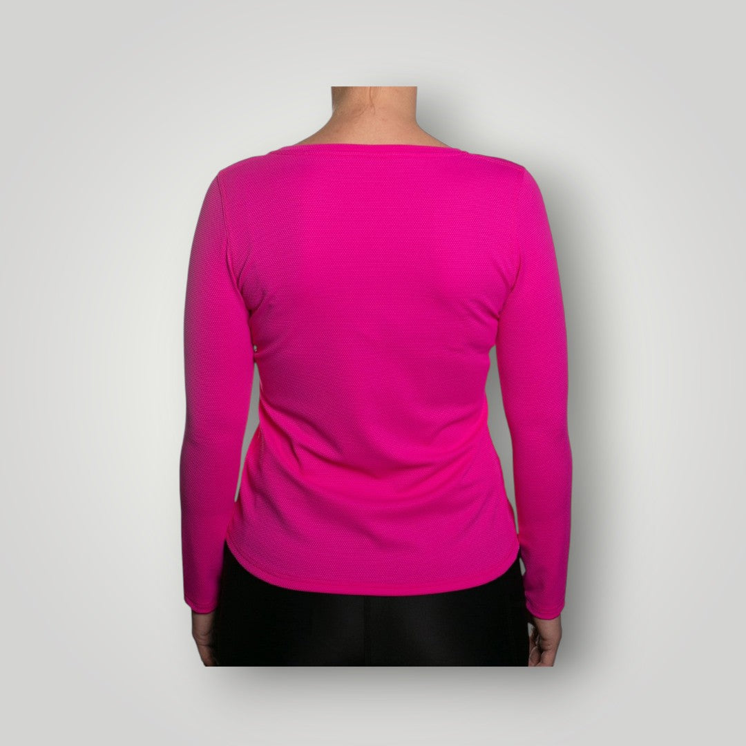 Damen UV Sonnenschutzshirt Langarm Piqué Stoff