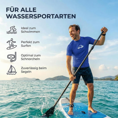 UV Shirt Slim Fit Herren Schwimmen und Schnorcheln