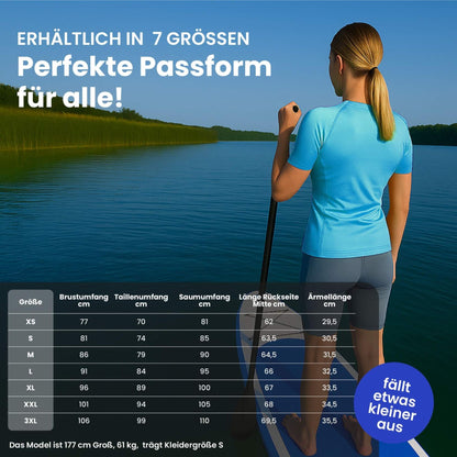 Damen UV Shirt Slim Fit Damen Schwimmen und Schnorcheln