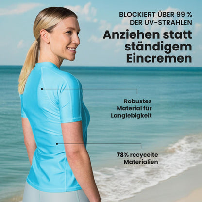Damen UV Shirt Slim Fit Damen Schwimmen und Schnorcheln