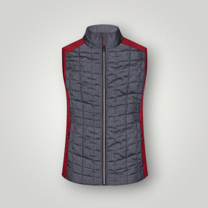 Damen Hybrid Strickfleece Weste