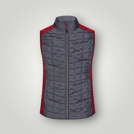 Damen Hybrid Strickfleece Weste