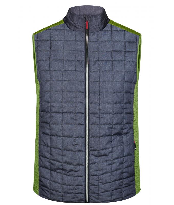 Herren Hybrid Strickfleece Weste