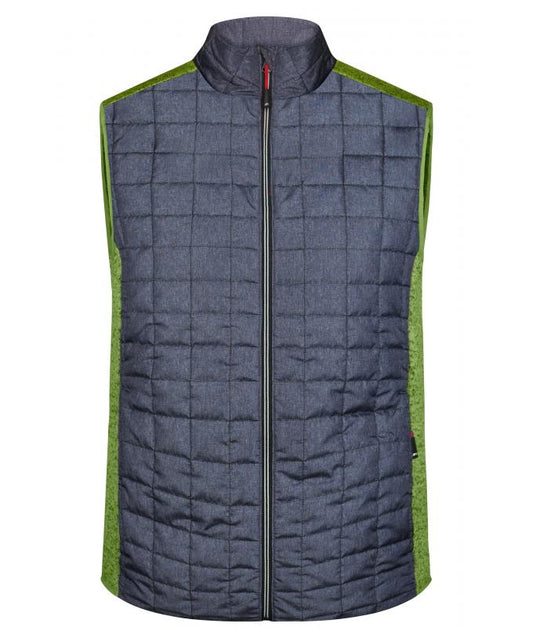 Herren Hybrid Strickfleece Weste