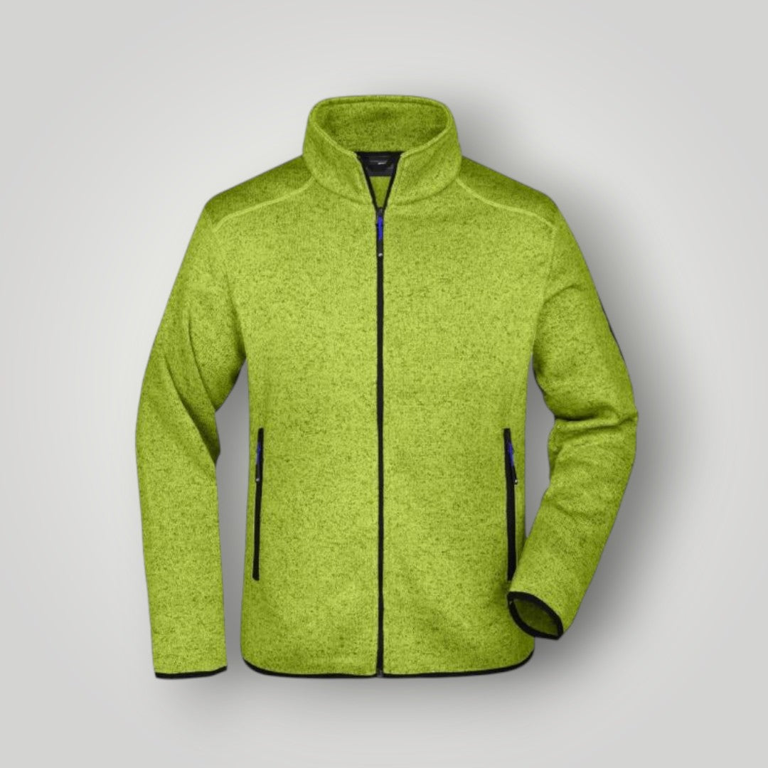 Herren Strickfleece Jacke