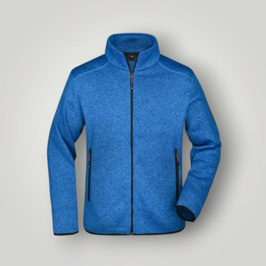 Herren Strickfleece Jacke