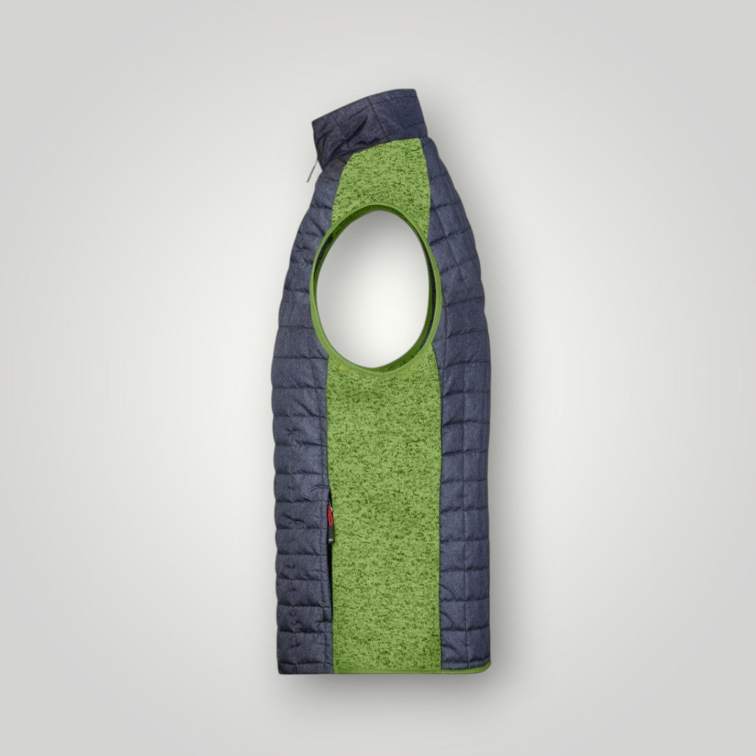 Herren Hybrid Strickfleece Weste